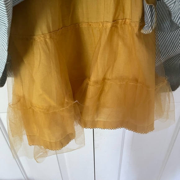 Moulinette Soeurs airplane pinstripe dress cotton summer sundress ✈️ - Picture 9 of 17